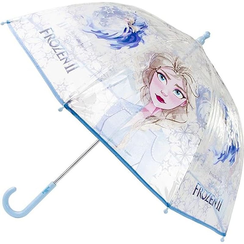 E-shop FROZEN - Unisex transparenter und mehrfarbiger glockenförmiger Regenschirm für Kinder