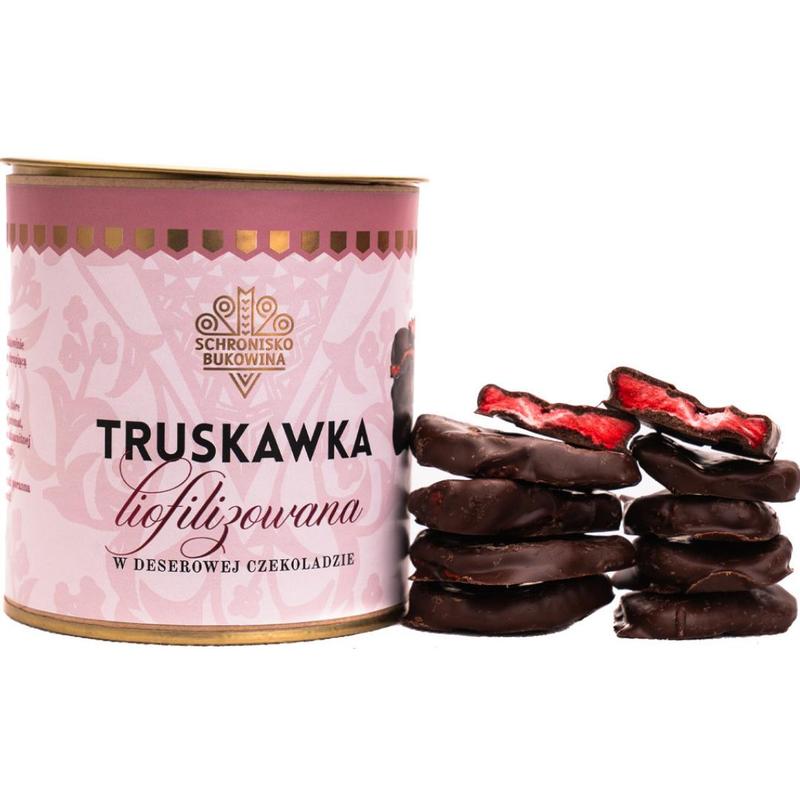 Freeze-dried Strawberries In Dessert Chocolate 100g - Schronisko Bukowina