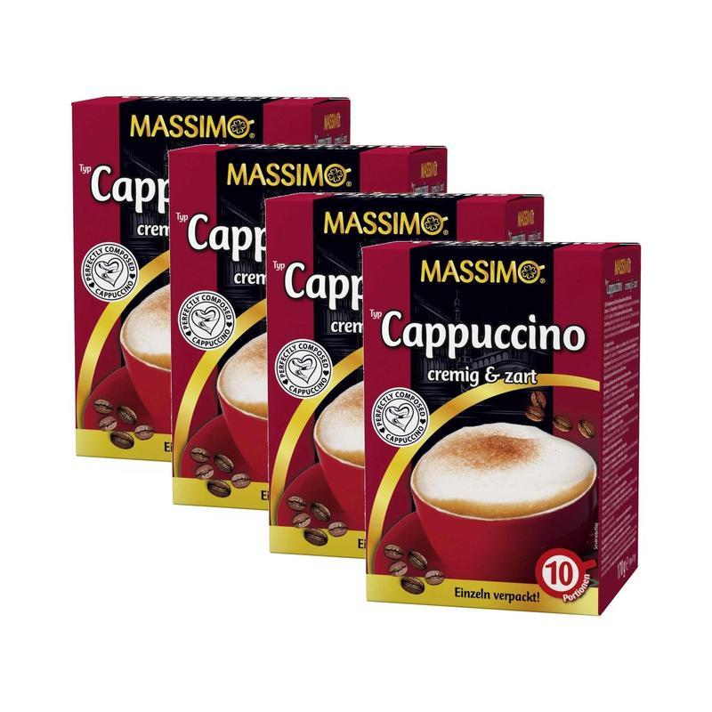 4 Times Massimo Sticks Cappuccino Creamy And Sweet 10x17g (4x170g)