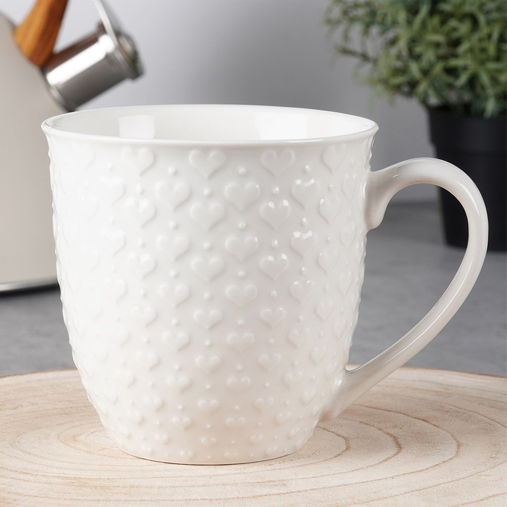 Heart-shaped Ceramic Mug 580 Ml