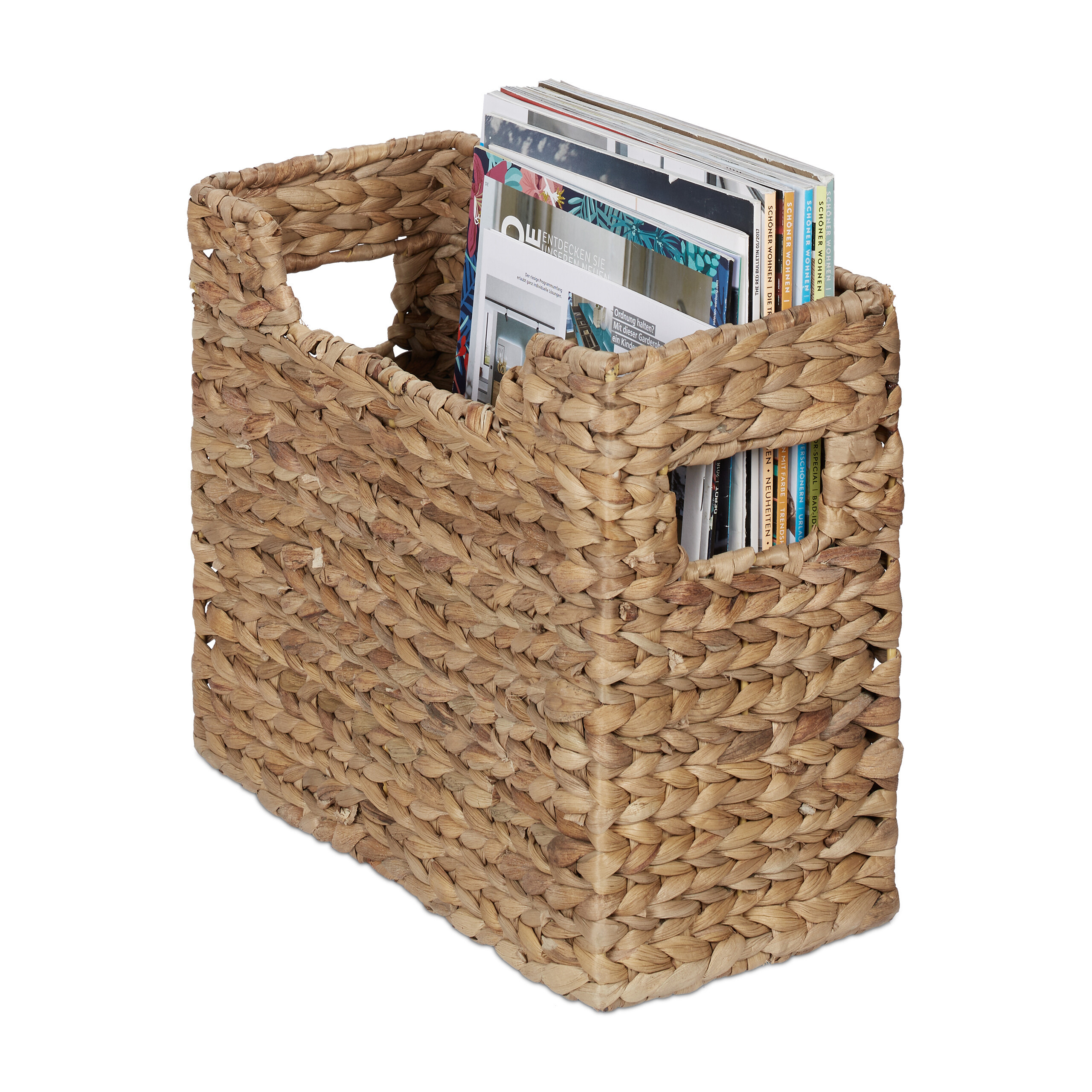Image of Newspaper Stand In Natural - (w)34.5 X (h)25 X (d)15.5 Cm