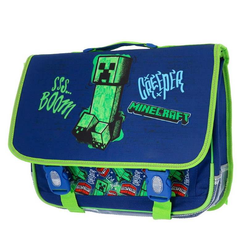 TEMU Cartable Minecraft Creeper Boom 41 CM Haut de gamme