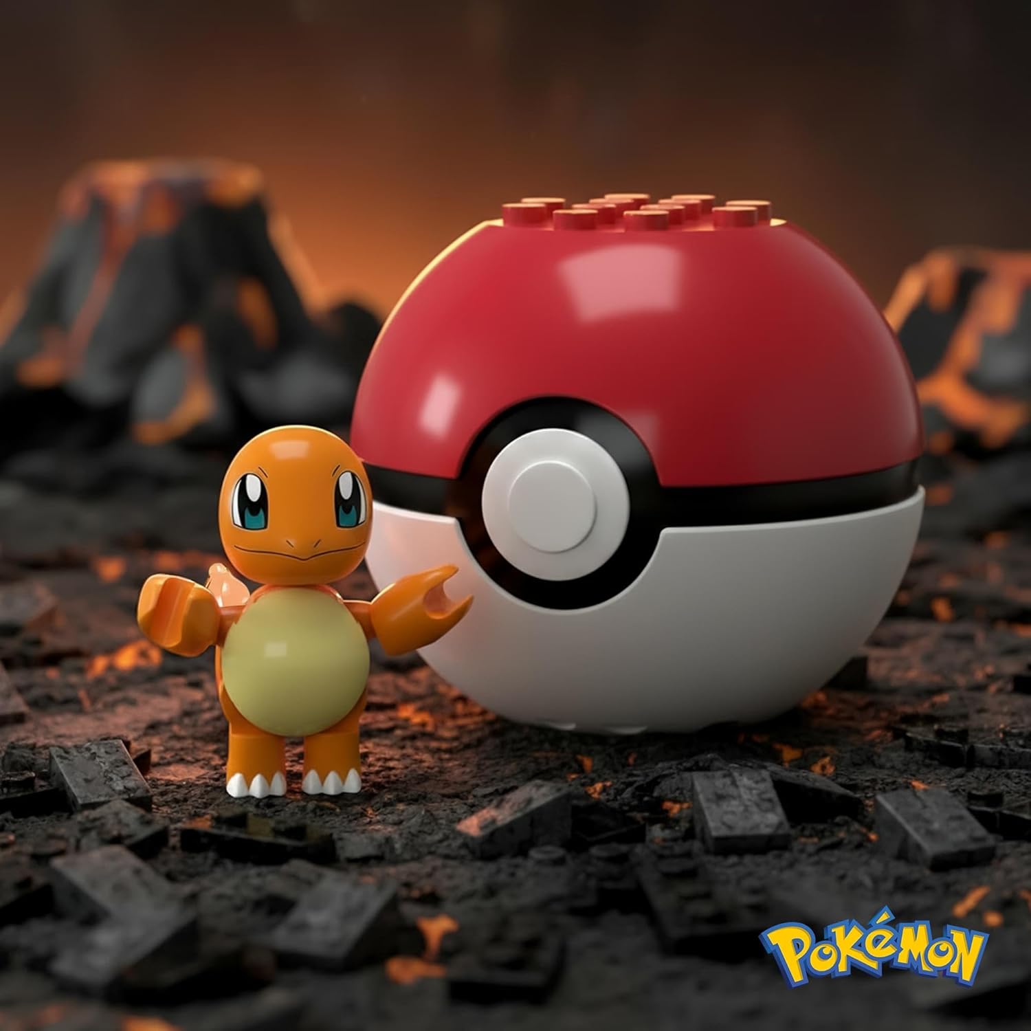 MEGA Pokémon Charmander Building Toy Kit with Action Figure