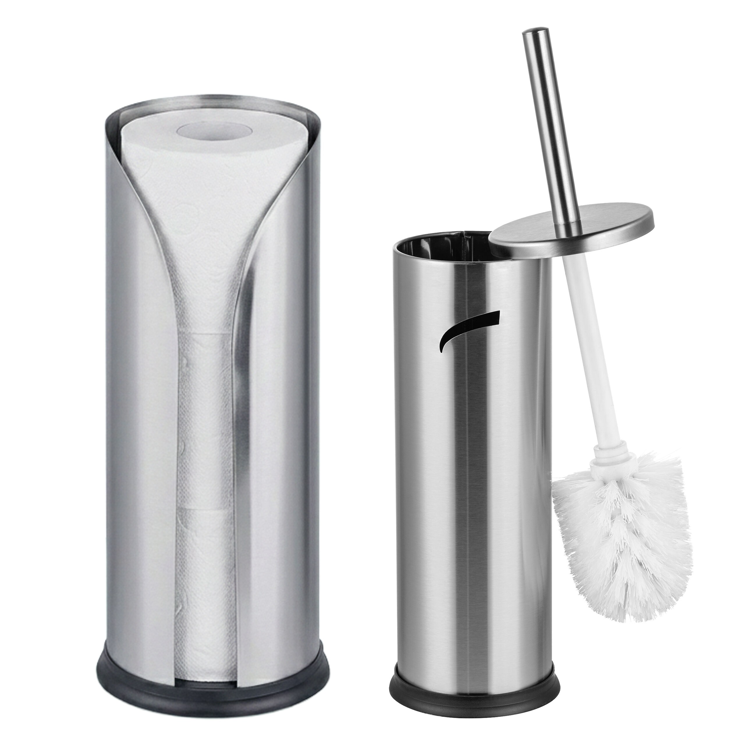 2pcs. Bathroom Set In Silvery