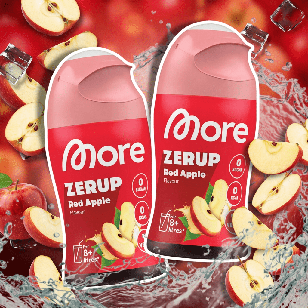 2x More Zerup 0 Syrup Red 65 Ml - Sugar-free Beverage Syrup With Juice Concentrate | 2 × 65 Ml