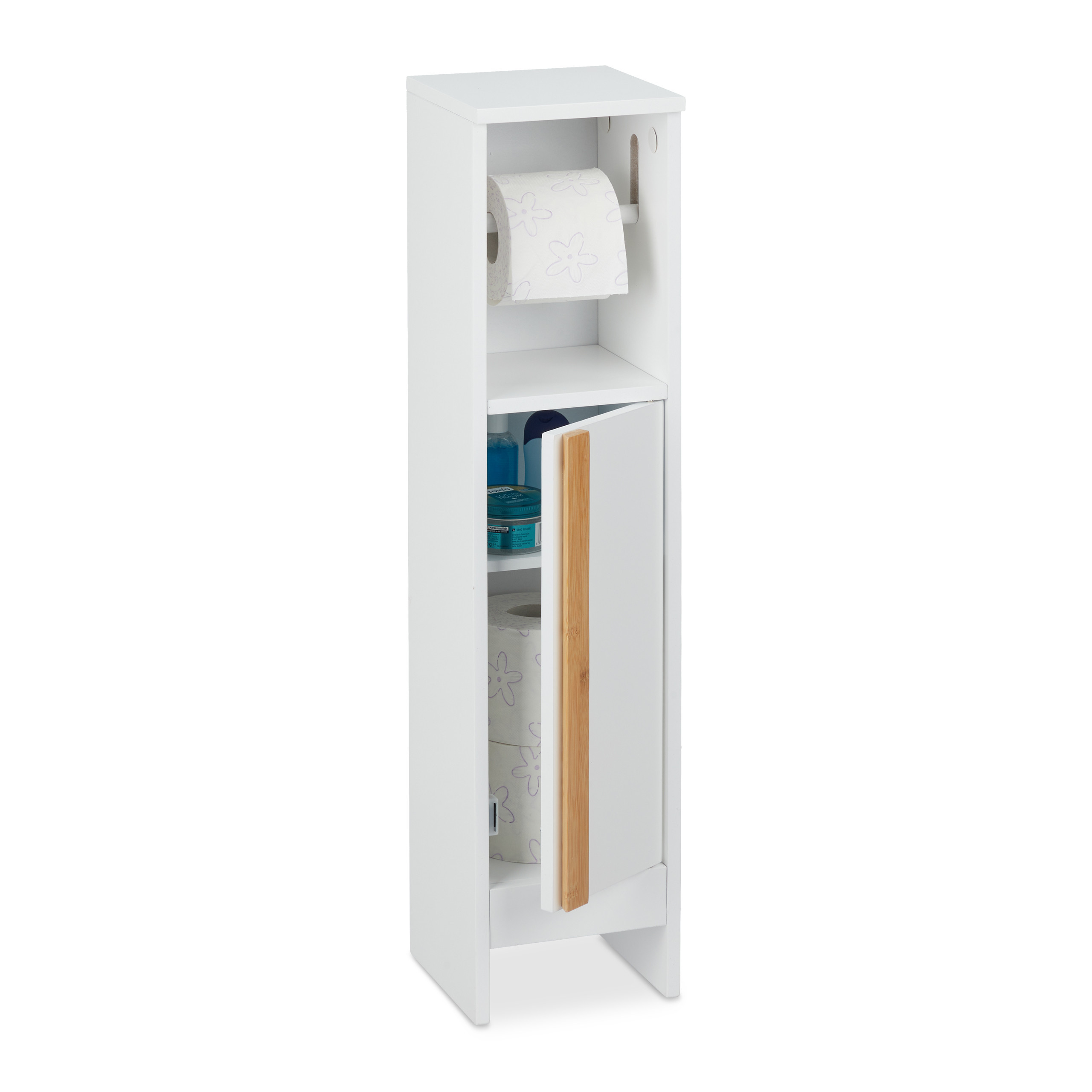 Toilet Paper Holder In White - (w) X (h)75.5 X (d) Cm