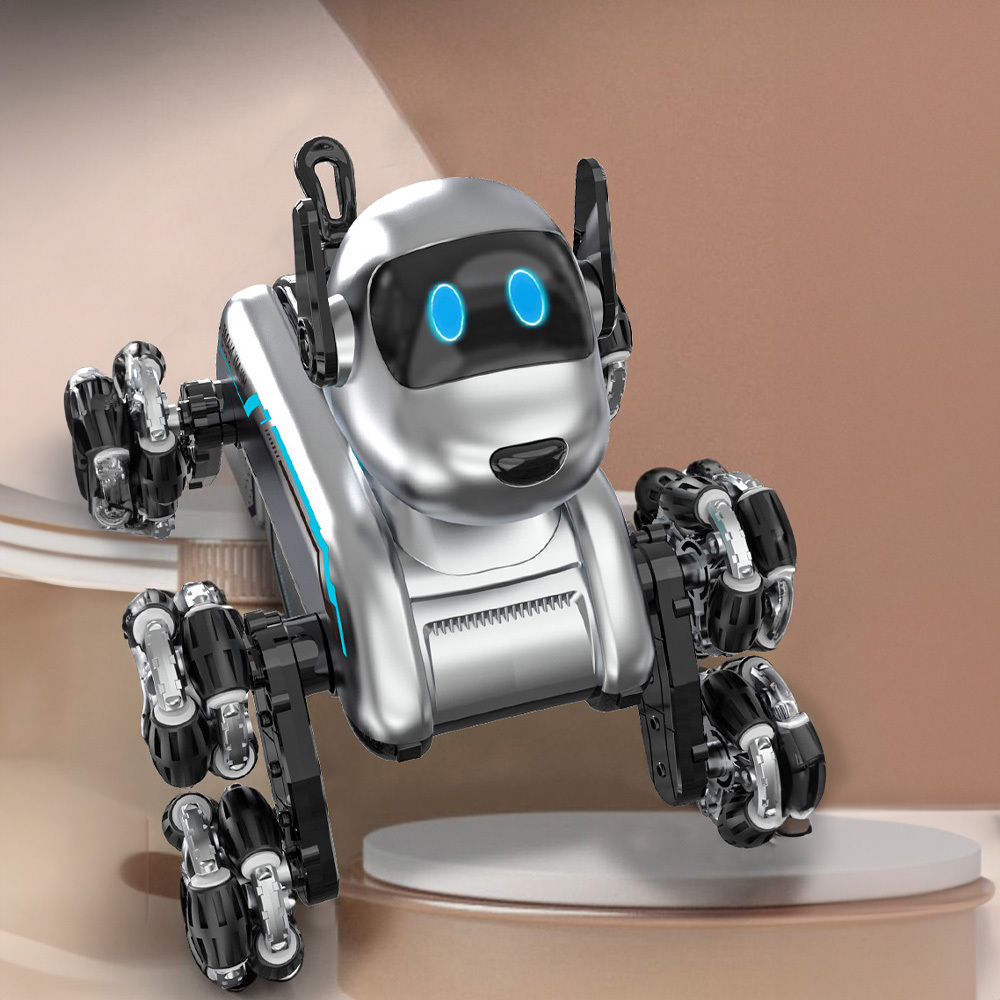 8 Wheel RC Mechanical Robot Dog, Remote Control Stunt Vehicle