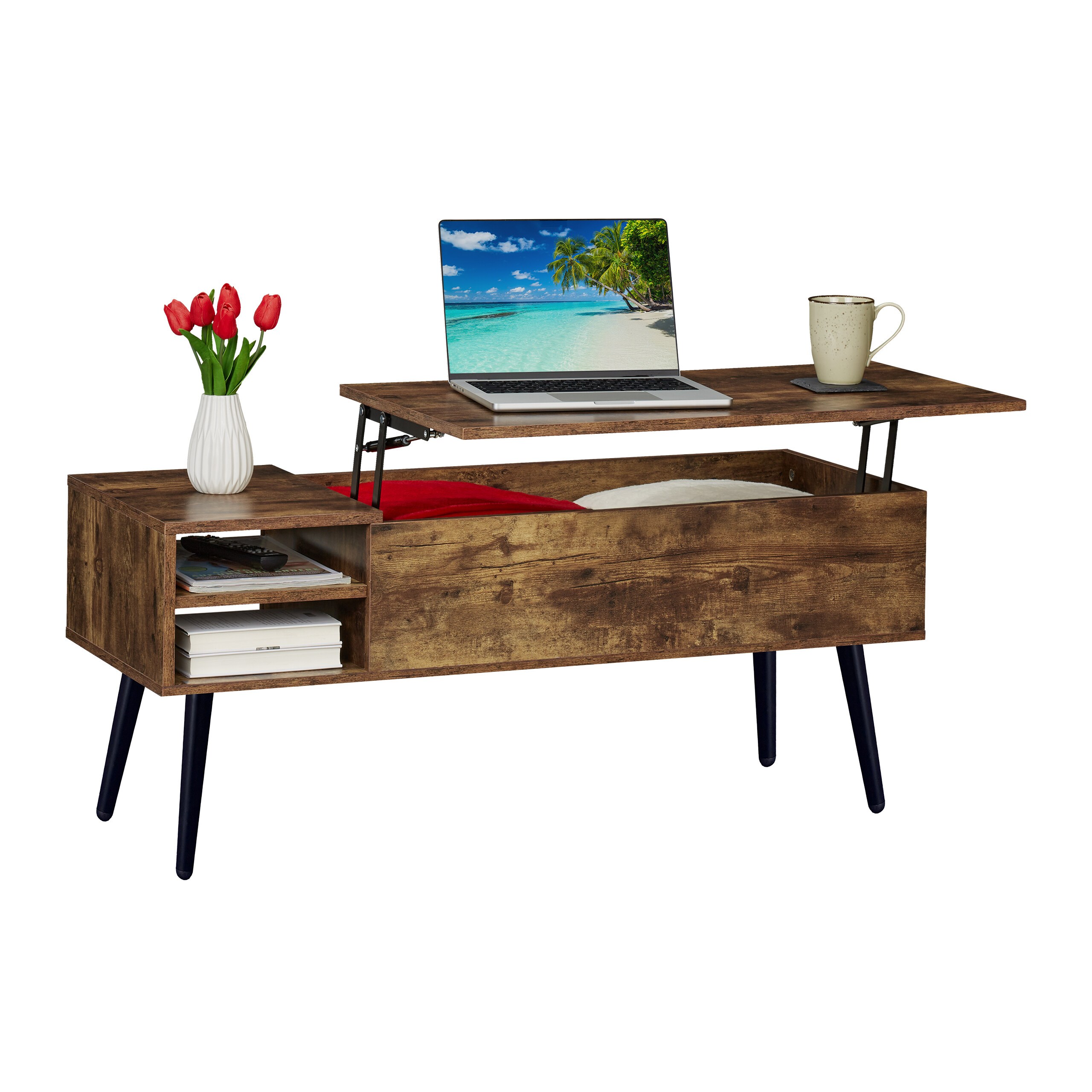 Coffee Table In Brown/black - (w)100 X (h)46 X (d)40 Cm