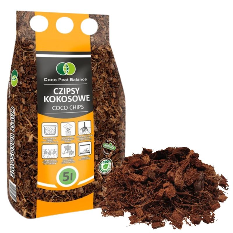 Image of Coconut Fiber For Flowering Plants 5l - Coco Coir For Plants - Natural Coconut Fiber For Plants - Raised Bed Soil, Suitable As Palm Soil, Indoor Plant Soil