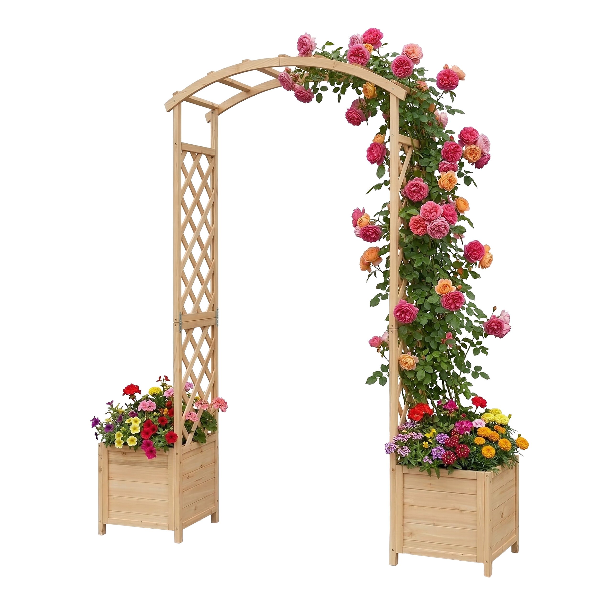 Rose Arch In Natural - (w)180 X (h)206 X (d)40 Cm