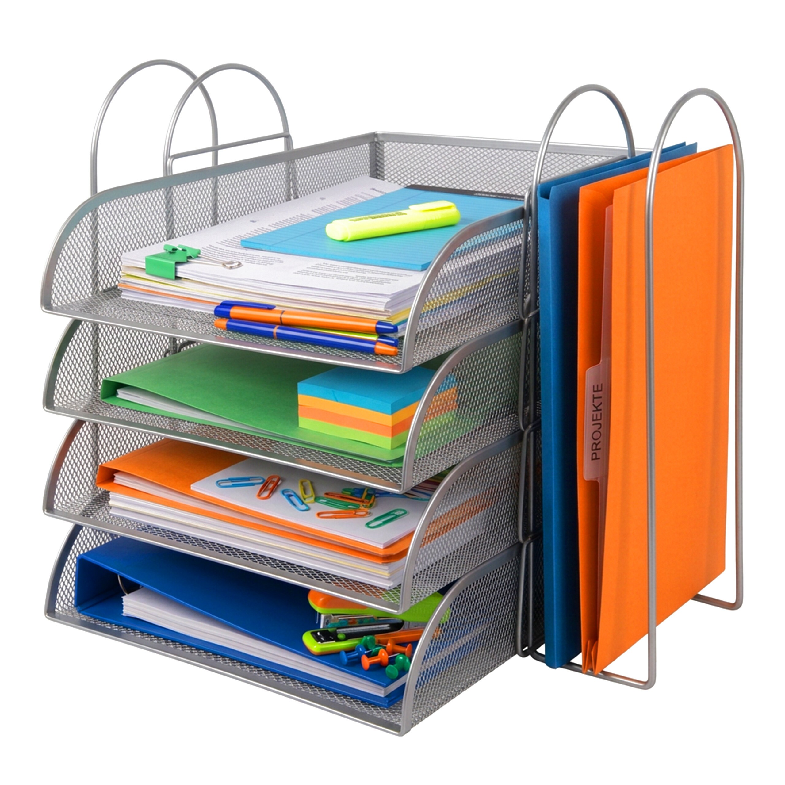 Mail Organizer In Silvery - (w)40.5 X (h)33 X (d)33.5 Cm