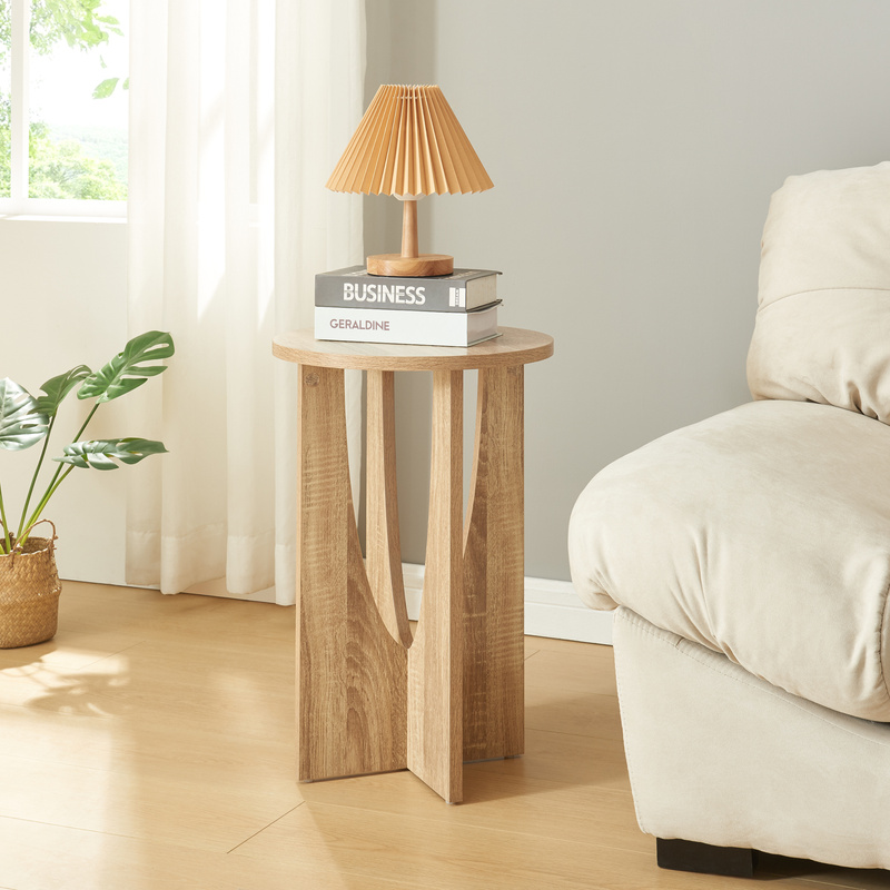 Side Table Rindal 38x56.5 Cm Oak Finish