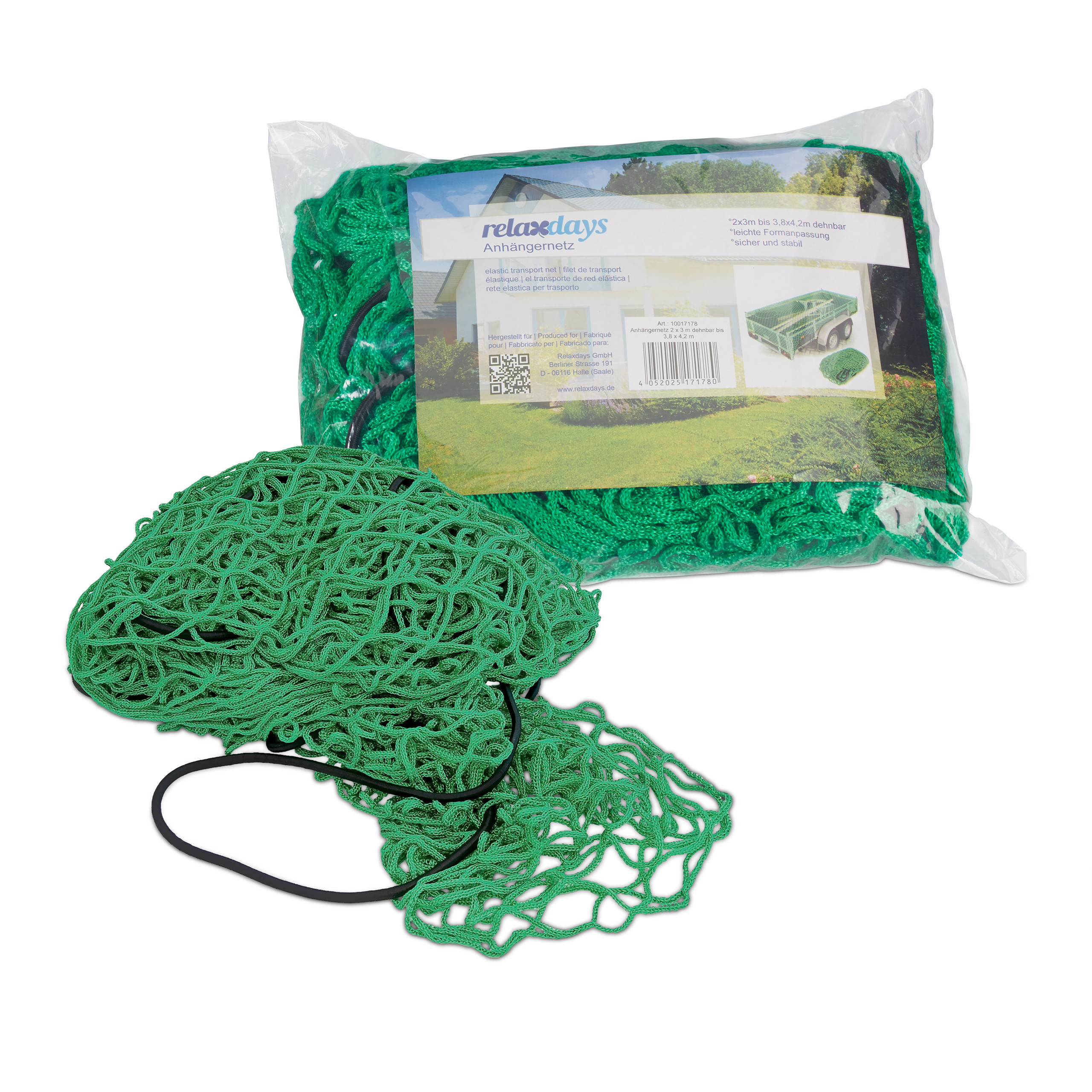 E-shop Anhängernetz in Grün - 2 x 3 m