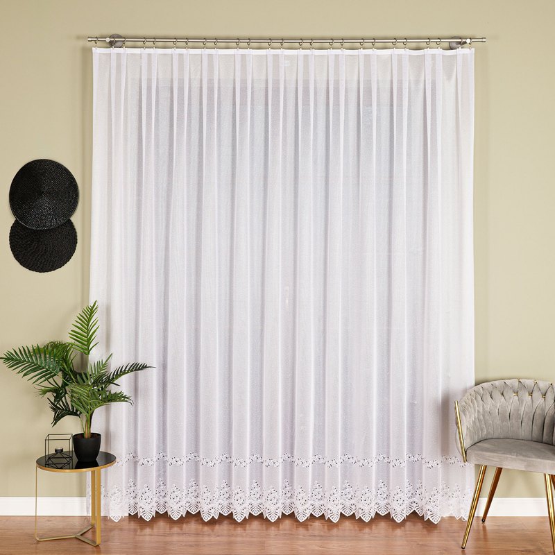 Strawberry - Zakardowa Canopy With A Simple Bottom - 400x250 Cm - White