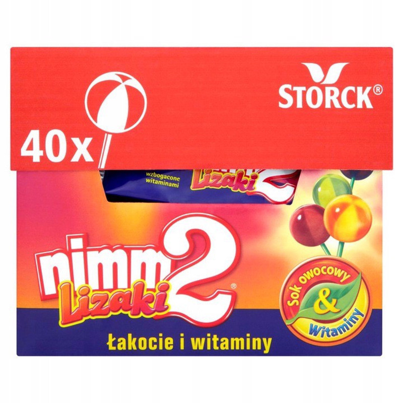 Nimm2 Vitamin-enriched Lollipops, Mix Of 4 Flavors, 10 G X 40 Pieces