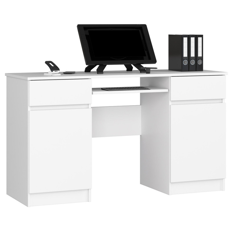 Computer Desk Akord A5 135 Doors 2 Drawers 5 Shelves 135x50x77 Cm