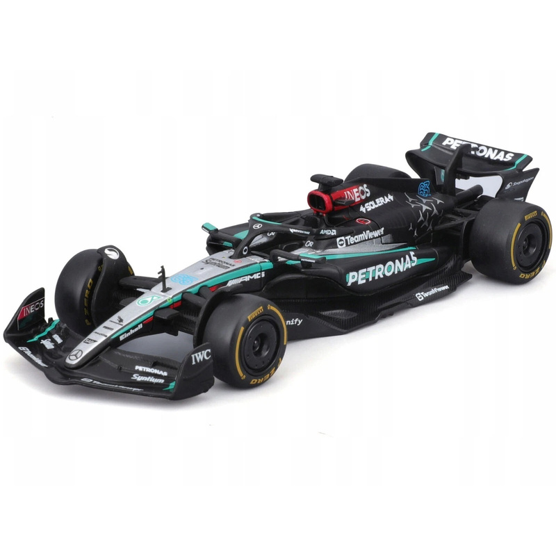 Bburago 1:43 Mercedes-AMG F1 W15 GP de Gran Fórmula 1 2024: retailer-supplied image