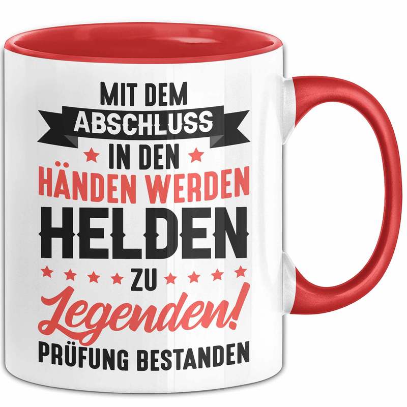 Image of Exam Gift Mug - Graduation Exam Gift Idea - With The Diploma In Hand, Become Coffee Cup