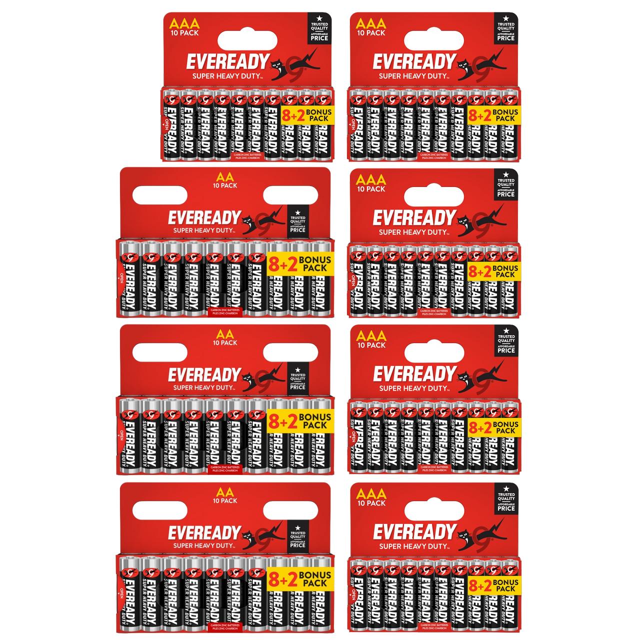 TEMU 30x Aa & 50x Aaa Duty Batteries (80x Batteries)