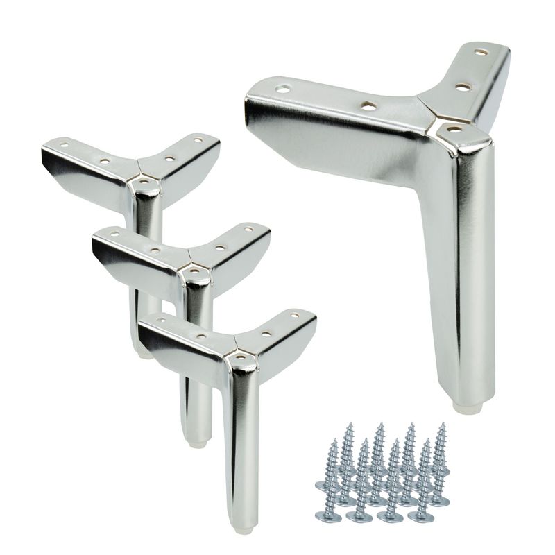 TEMU Set Gambe per Mobili Anchor Loft, , 12 cm �� Gambe in Metallo per Tavoli, Cassettiere, Divani e Armadi, Design Moderno Loft, Resistente,