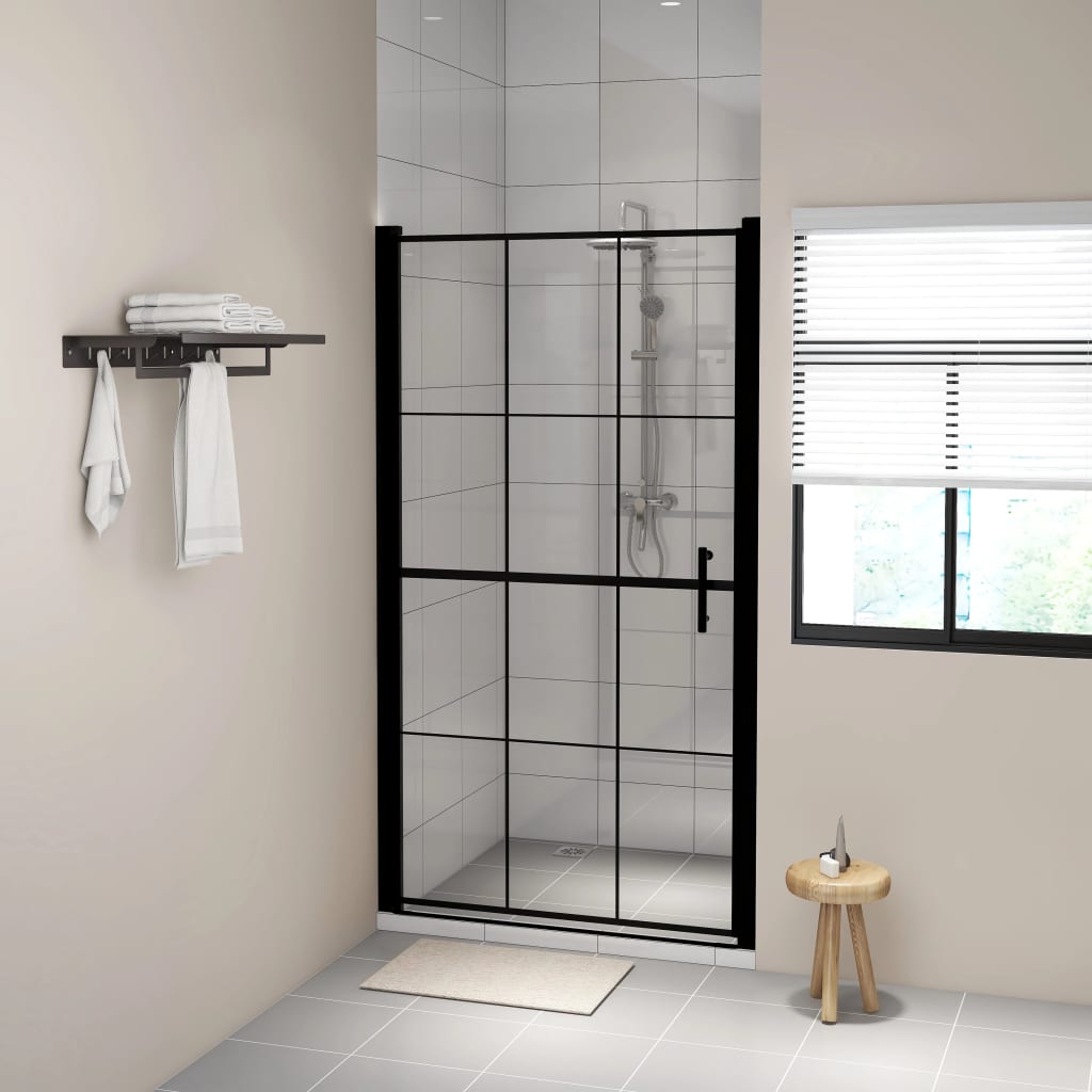 Image of Vidaxl Shower Door, Niche Door, Glass Door, Swing Door, Shower Enclosure, Tempered Glass