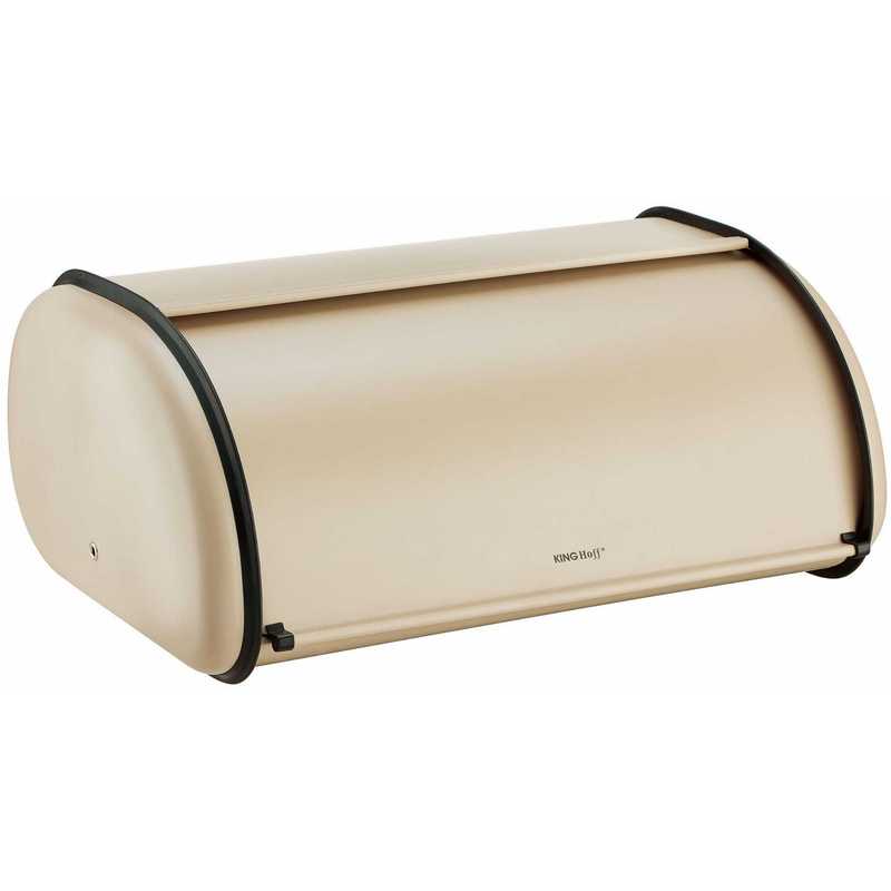 Matte Beige Stalen Broodmand, 44cm, KINGHOFF KH-1866