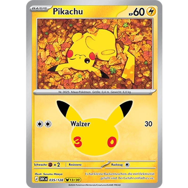 Image of Pikachu (035/128) 30 Years - Rare Pikachu