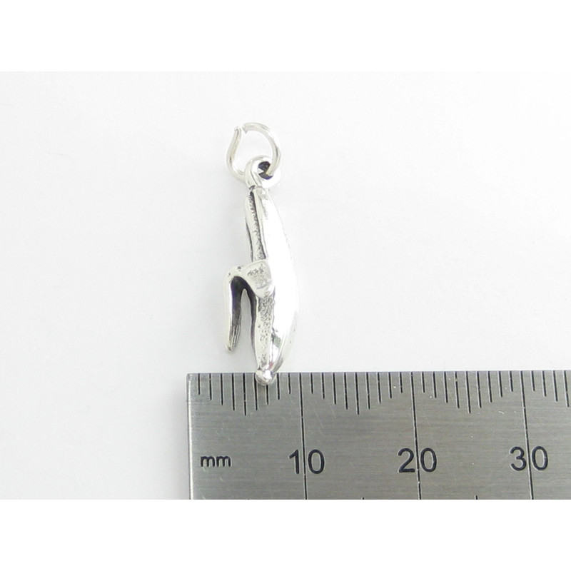 Sterling Silver Banana Charm, Fun Fruit Design