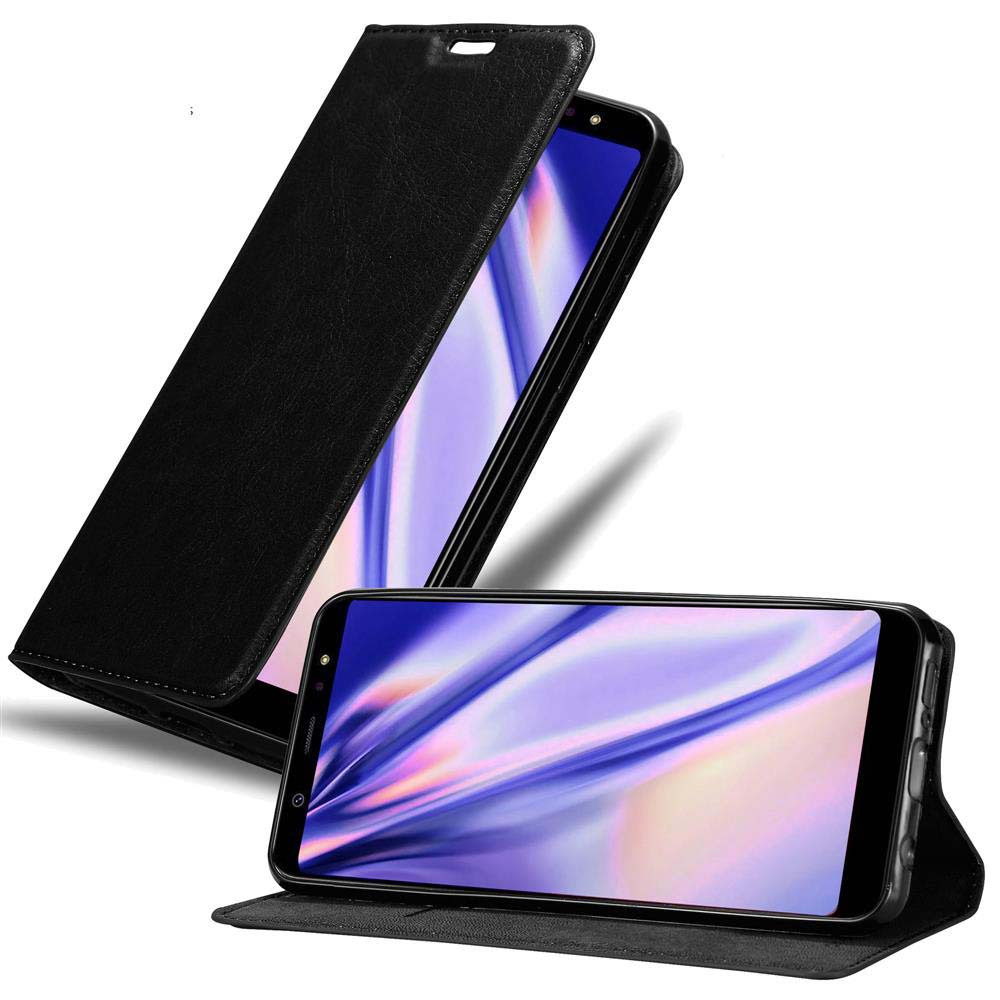 Case Compatible For Galaxy A6 Plus 2018 Protective Cover With Magnetic Closure, Stand Function And Card Slot Flip Case Cover Phone Case Foldable Case Book Bag