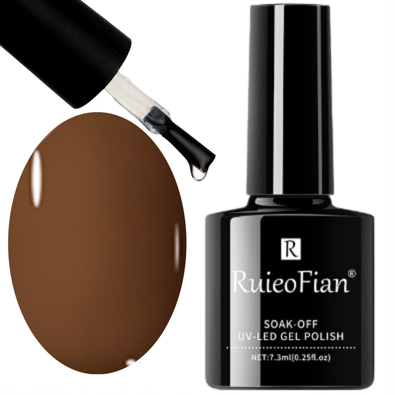 Hibridni lak za nokte s UV lakom ONLYU/L032, kava