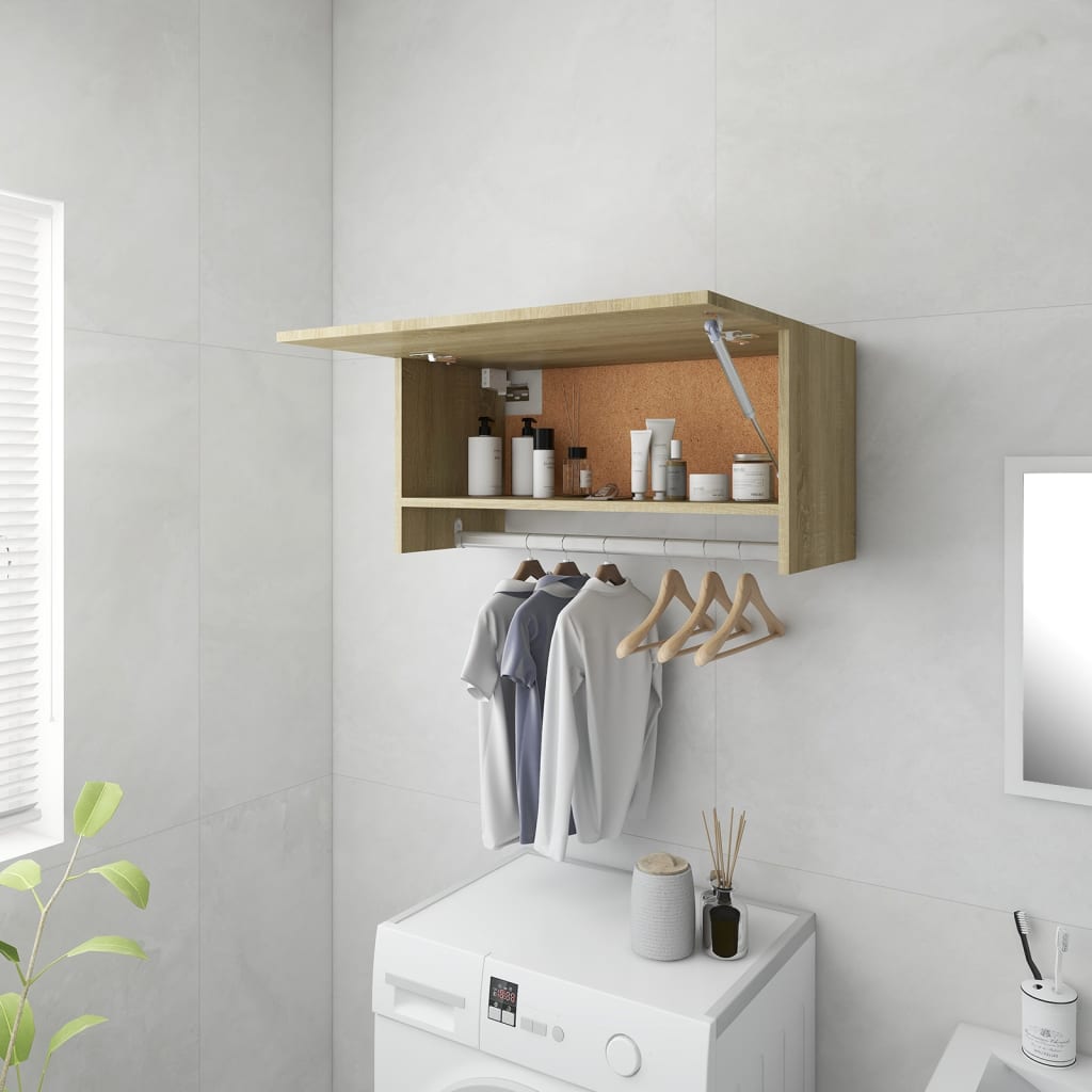 Vidaxl Wardrobe Closet, Narrow Hallway Coat Rack, Wall-mounted Wardrobe With Hanging Rod