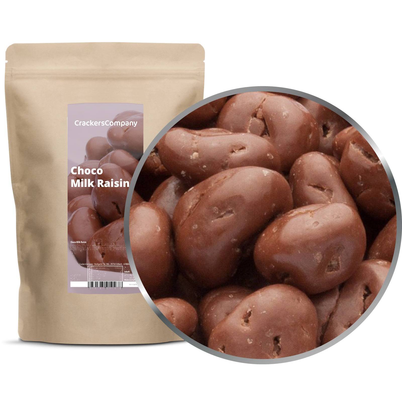 Image of Raisins In Whole Milk Chocolate 750g/950g/5kg - Chocolate-covered Raisins, Milk Chocolate Raisins - Chocolate Raisins, Snacks, Cinema Snack, Sweets - From Crackerscompany