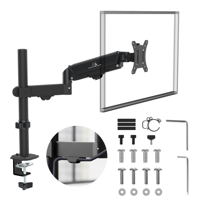 Image of Maclean Mc-135 Monitor Arm 17-32 Inches, Gas Spring, Black
