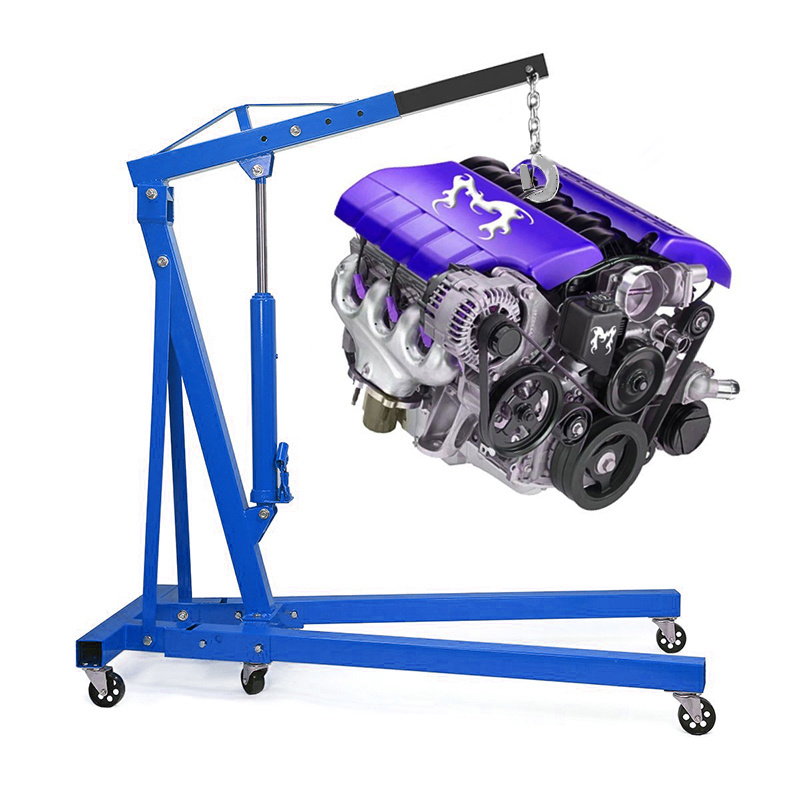 Professional 2-Ton Foldable Engine Crane Heavy-Duty Lifting Jack
