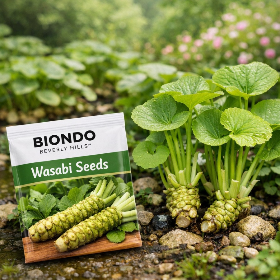 E-shop Wasabi-Samen, Spezialpflanzensorte, 500 Stück, einzigartige Blätter, Option für den Gartenanbau