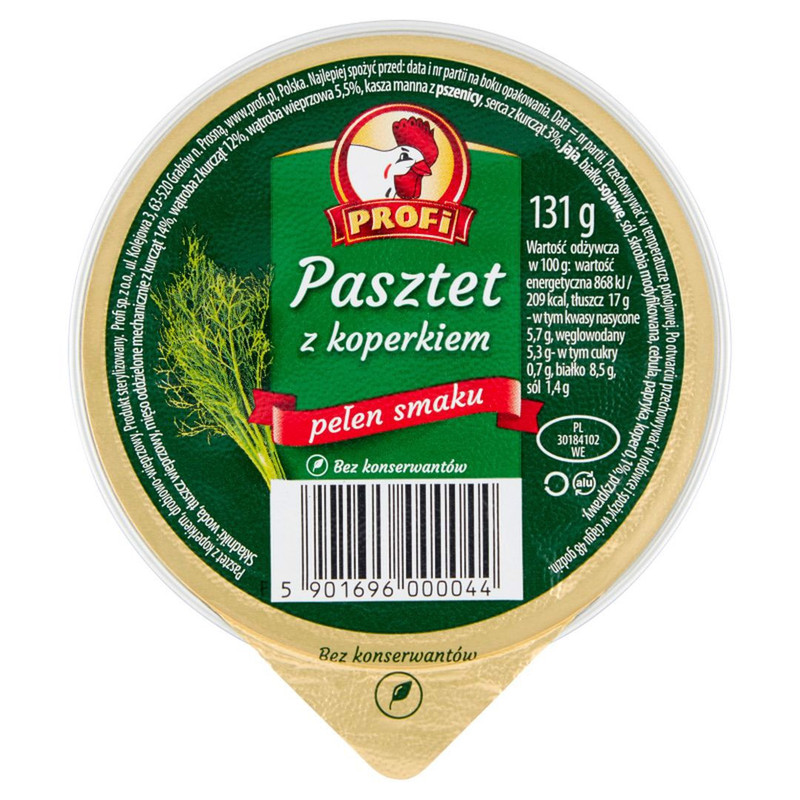 Profi Pâté With Dill 131 G