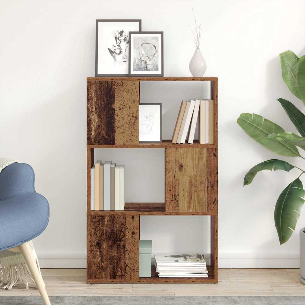 Image of Vidaxl Entertainment Center Made Of Old Wood 60x24x94 Cm Rustic Storage Unit Shelf For Displaying For Living Room And Open Shelf Book Decorative Indoor Furniture Tv Stand