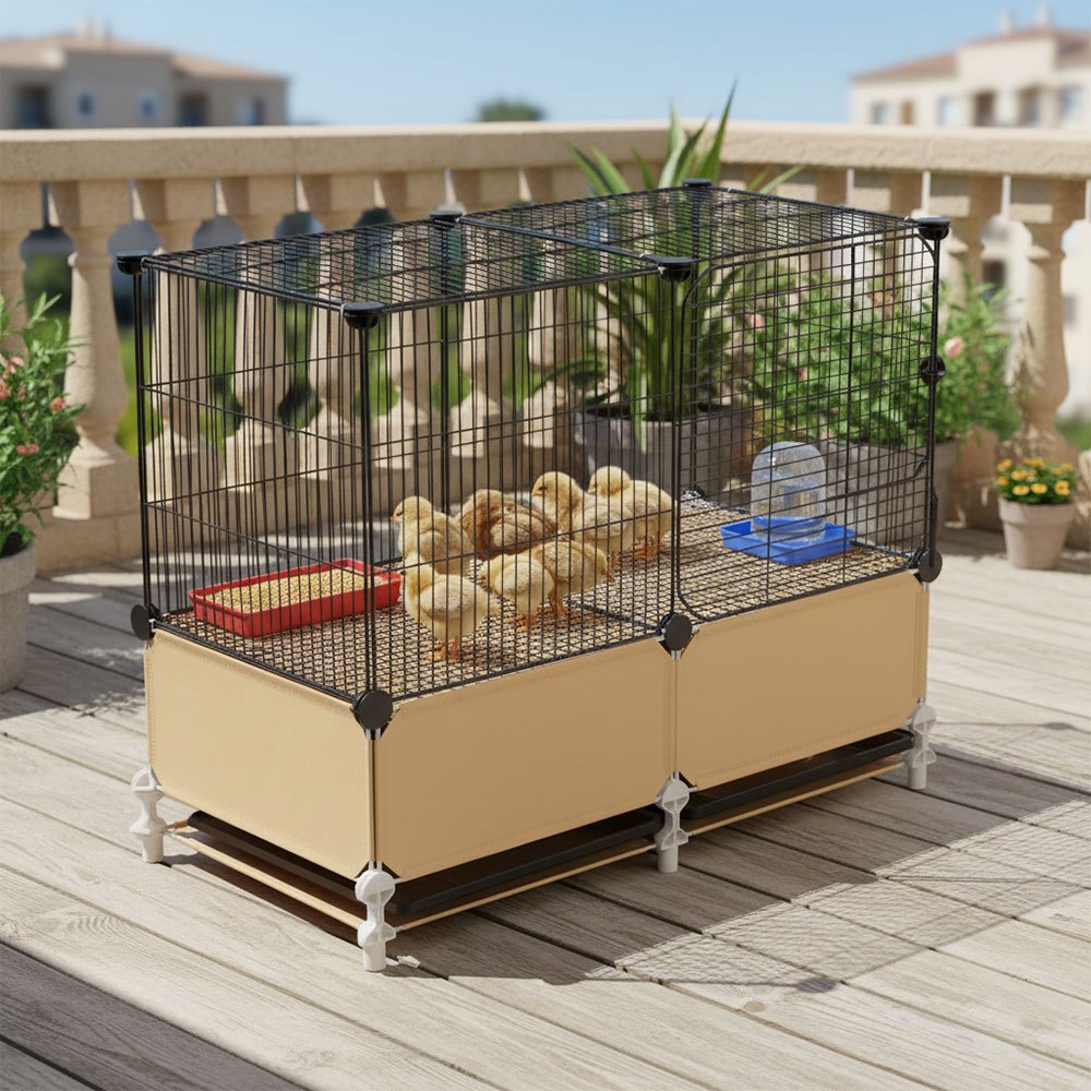 DIY Metal Chicken Cage Coop for Rabbits and Poultry