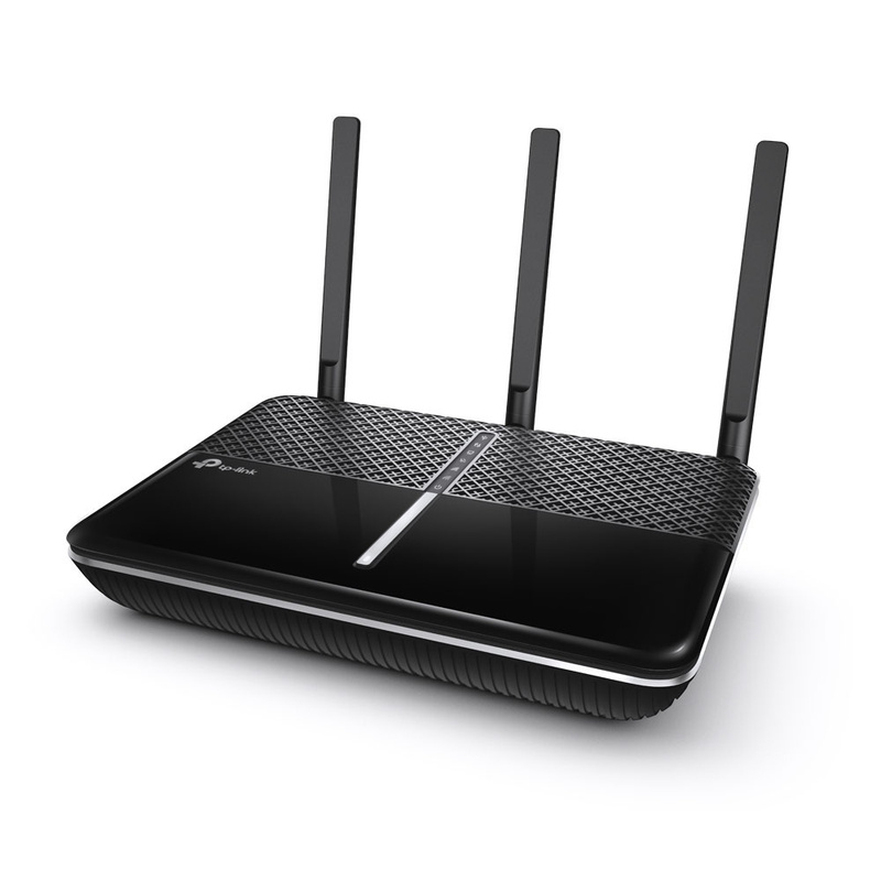 Image of Tp-link Archer C2300 Dual Band Wireless Mu-mimo (gigabit Wlan Router 1625mbit/s (5ghz) + 600mbit/s (2.4ghz), 4 Gigabit Lan Ports, 1 Usb 3.0 Port, Print/media/ftp/vpn Server) Black Single