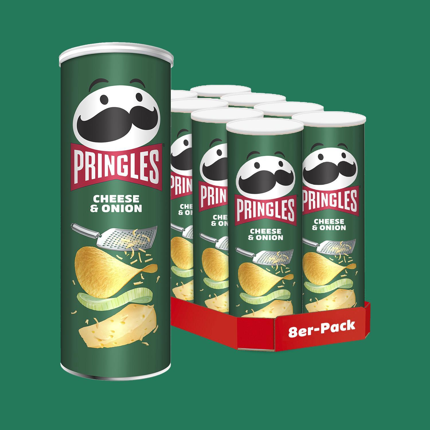 Image of Pringles Cheese & Onion - 8x 165g