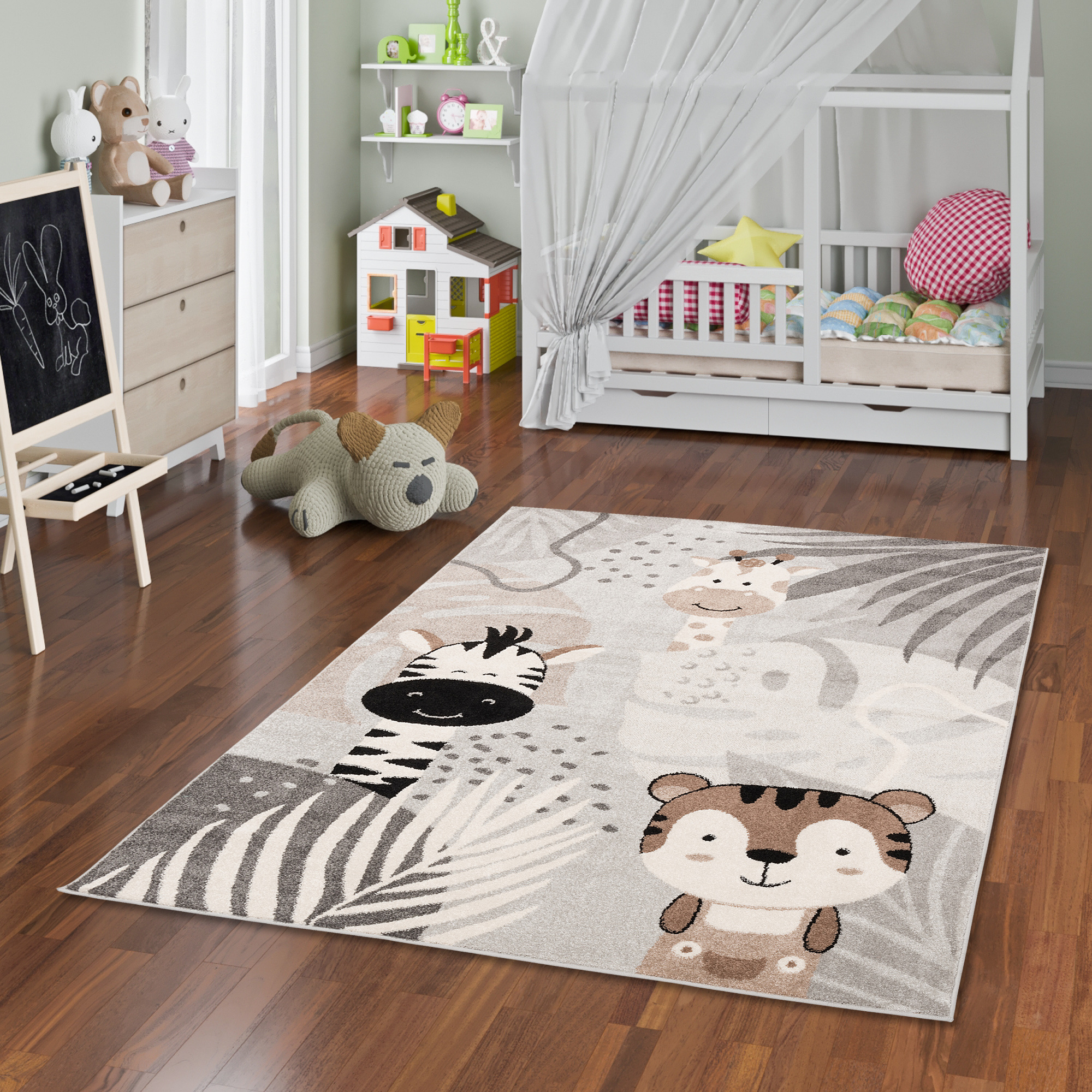 Kids Rug – To Clean – 1650 G/m² Total Weight – Made Of 100% Polypropylene – Design For – Ideal For Kids' Rooms & Play Areas