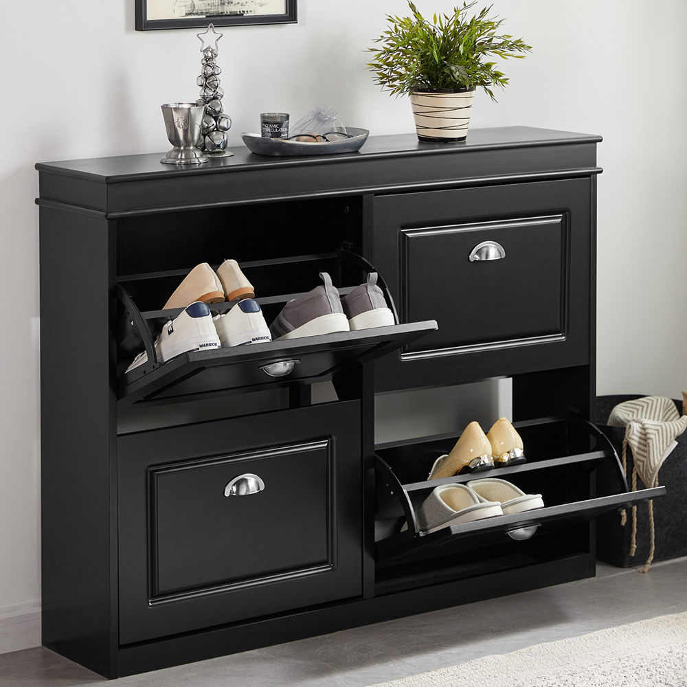 TEMU Sobuy Shoe Cabinet, Shoe Furniture, Entryway Shoe Rack Fsr79-sch