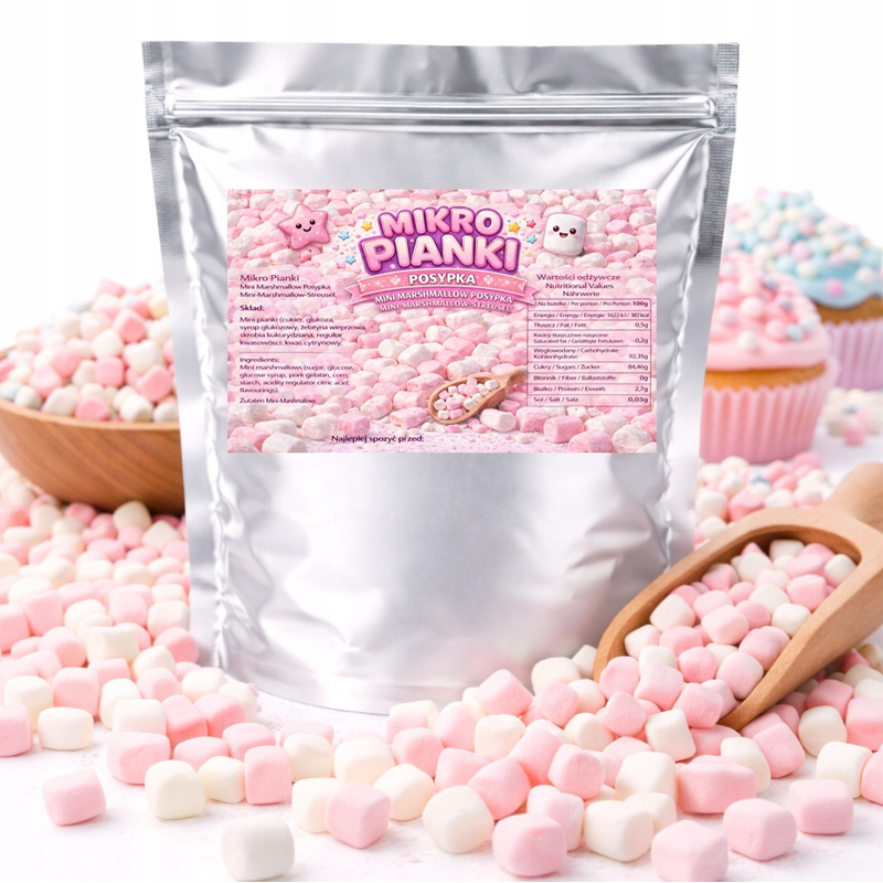 Mini Pianki - Premium Sugar Sprinkles For Desserts, Ice Cream, And Baked Goods 200g
