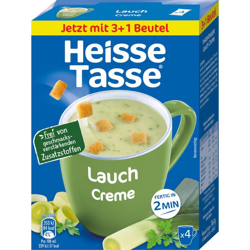 Hot Cup Leek Cream Soup 4x150ml For 600ml 74.4g