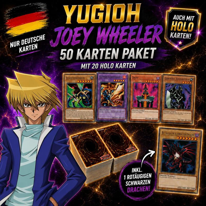 Image of Yu-gi-oh! Wheeler 50-card Pack - . 20 Holograms + 1 Dragon!