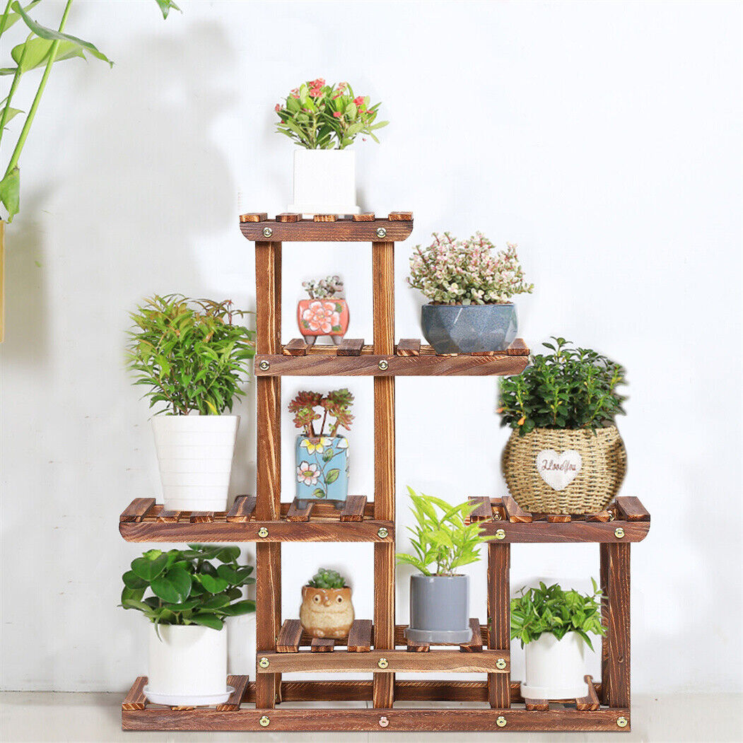 

6-tier Plant Stand, Indoor & Outdoor Multi-level Flower Shelf Rack, Plant Holder For Garden, Balcony, Patio, Or Living Room