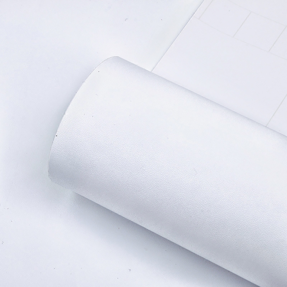 TEMU 1 Roll Matte White Vinyl Wrap 61x500cm Sticky Back Plastic Roll Self Adhesive Wallpaper Gloss Furniture Sticker Contact Paper For Kitchen