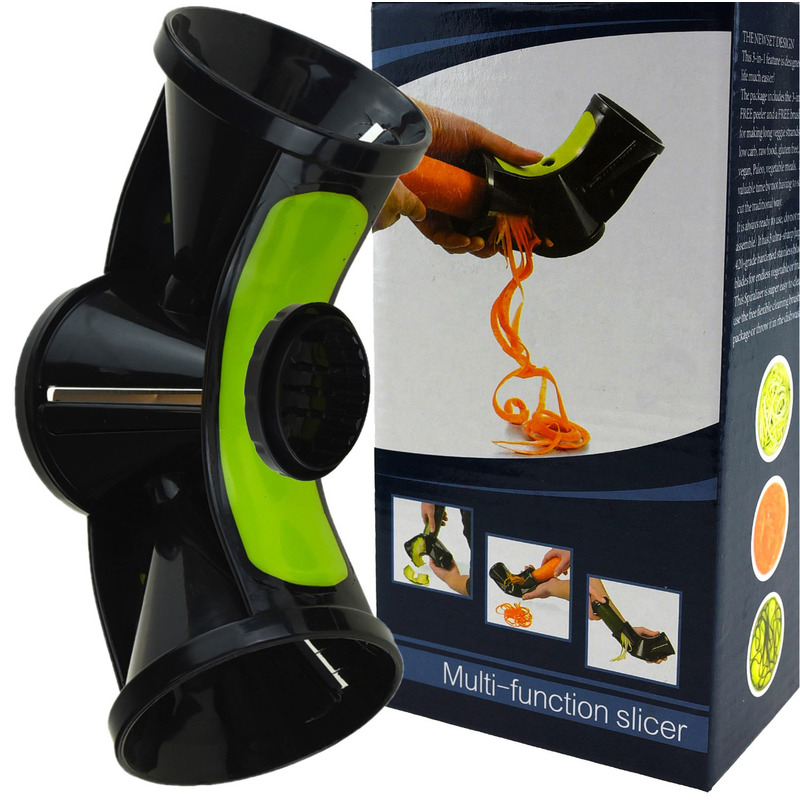 Triple-sided Spiral Julienne Vegetable Peeler