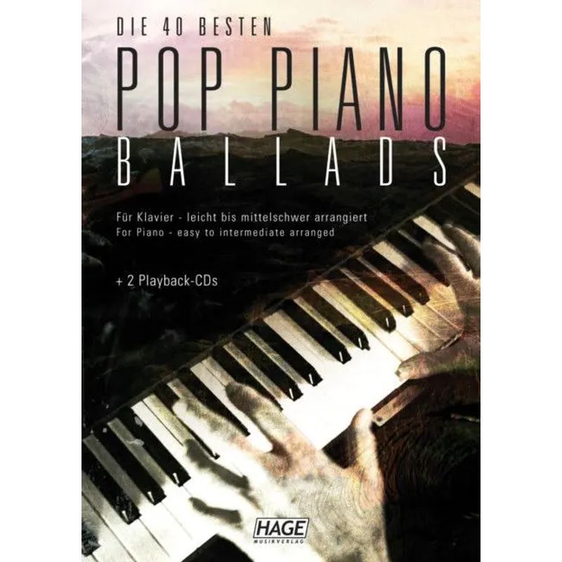 Image of Pop Piano Ballads. The 40 Best And Most Well-known Pop Ballads Of The Last Decades - Book - Helmut Hage - 184 Pages - German - 2006 - Hage Music Publishing - Ean 9783866260306