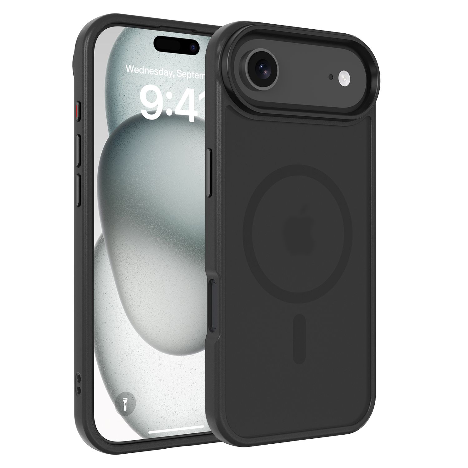 Case Compatible With Iphone 17 Air, Hybrid Protective Cover With Magnetic Accessories, Tpu Silicone Edge And Sturdy Back Case Cover